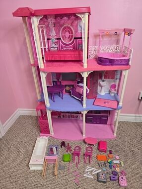 Mattel Barbie 3 Story Dream Townhouse N7666 2009 Rare Discontinued- READ